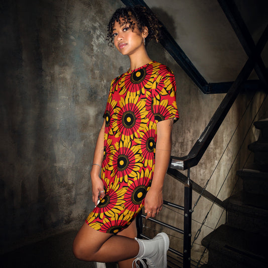 Sunflower T-Shirt Dress