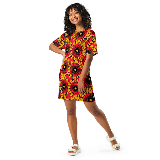 Sunflower T-Shirt Dress