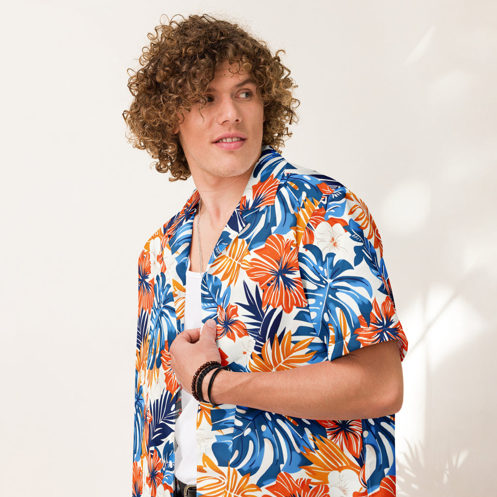 Fierce Aloha Shirts for Men - Men’s Casual Beach Summer Shirts - Stretch Fabric with Modern Fit