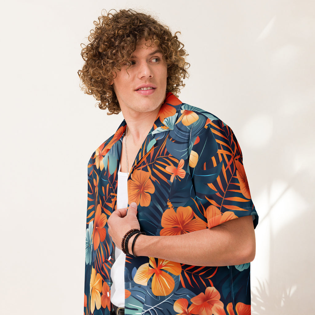 Fierce Aloha Shirts for Men - Men’s Casual Beach Summer Shirts - Stretch Fabric with Modern Fit