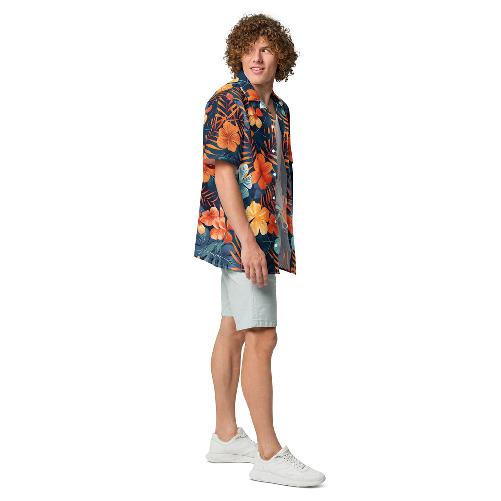 Fierce Aloha Shirts for Men - Men’s Casual Beach Summer Shirts - Stretch Fabric with Modern Fit