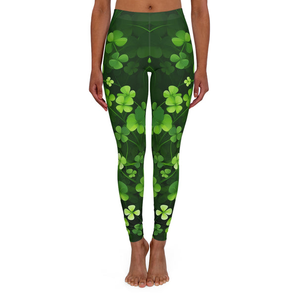 St. Patrick's Day Shamrock Women's Spandex Leggings