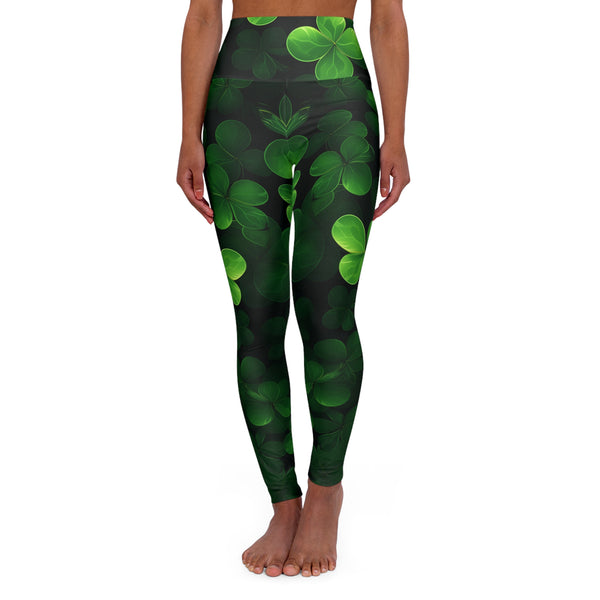 St. Patrick's Day Shamrock High Waisted Yoga Leggings