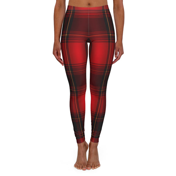 Checkered Plaid Women's Spandex Leggings