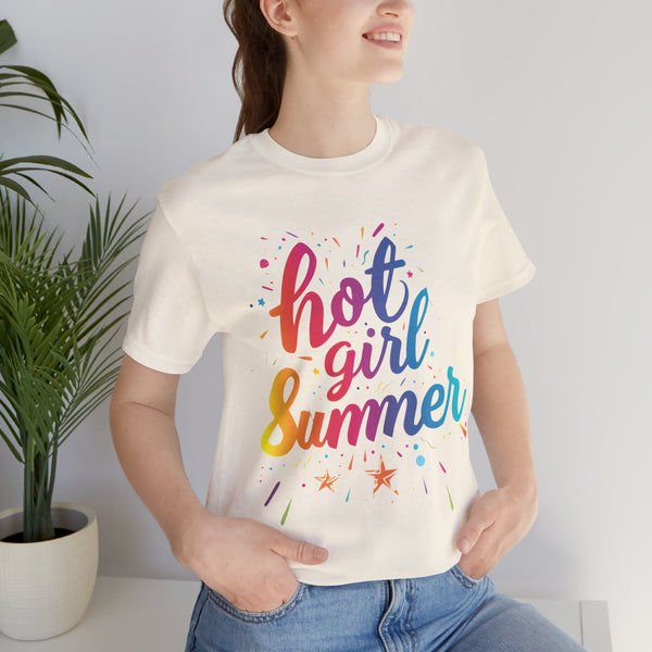 "Hot Girl Summer" with Our Unisex Jersey Short Sleeve Tee! - Get Ready to Slay this Pride