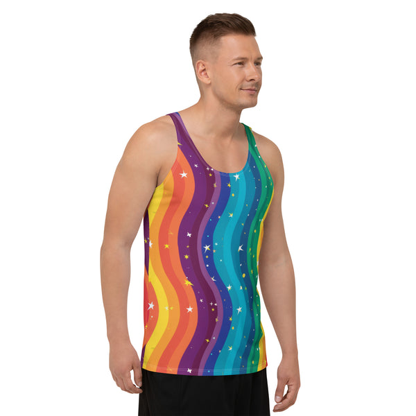 Make a Bold Statement with Our "Rainbow" Unisex Tank Top!