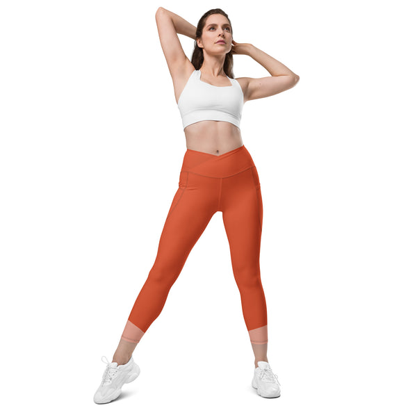 Sienna Lux Crossover leggings with pockets