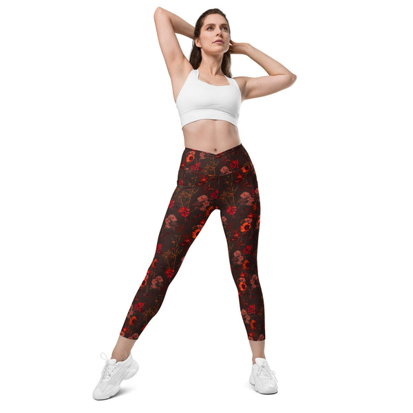 Loreta Crossover leggings with pockets