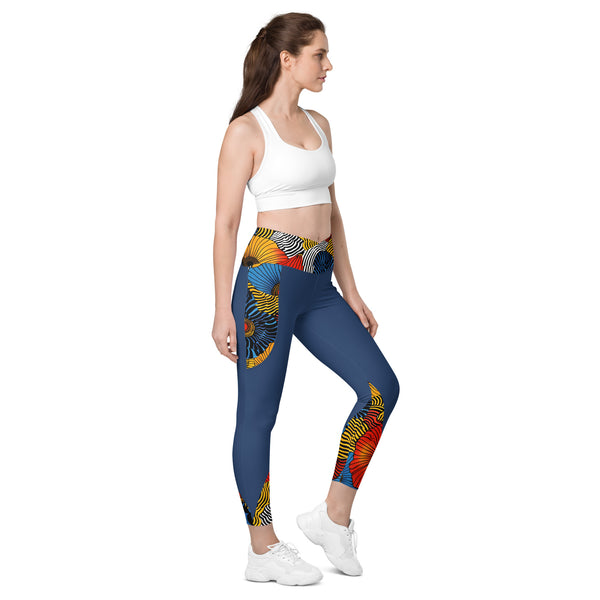 Aura Crossover leggings with pockets