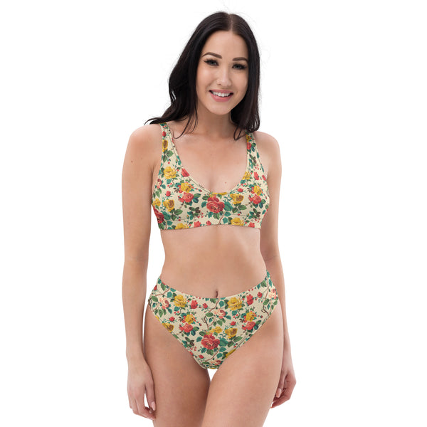 Tropical Soul high-waisted bikini