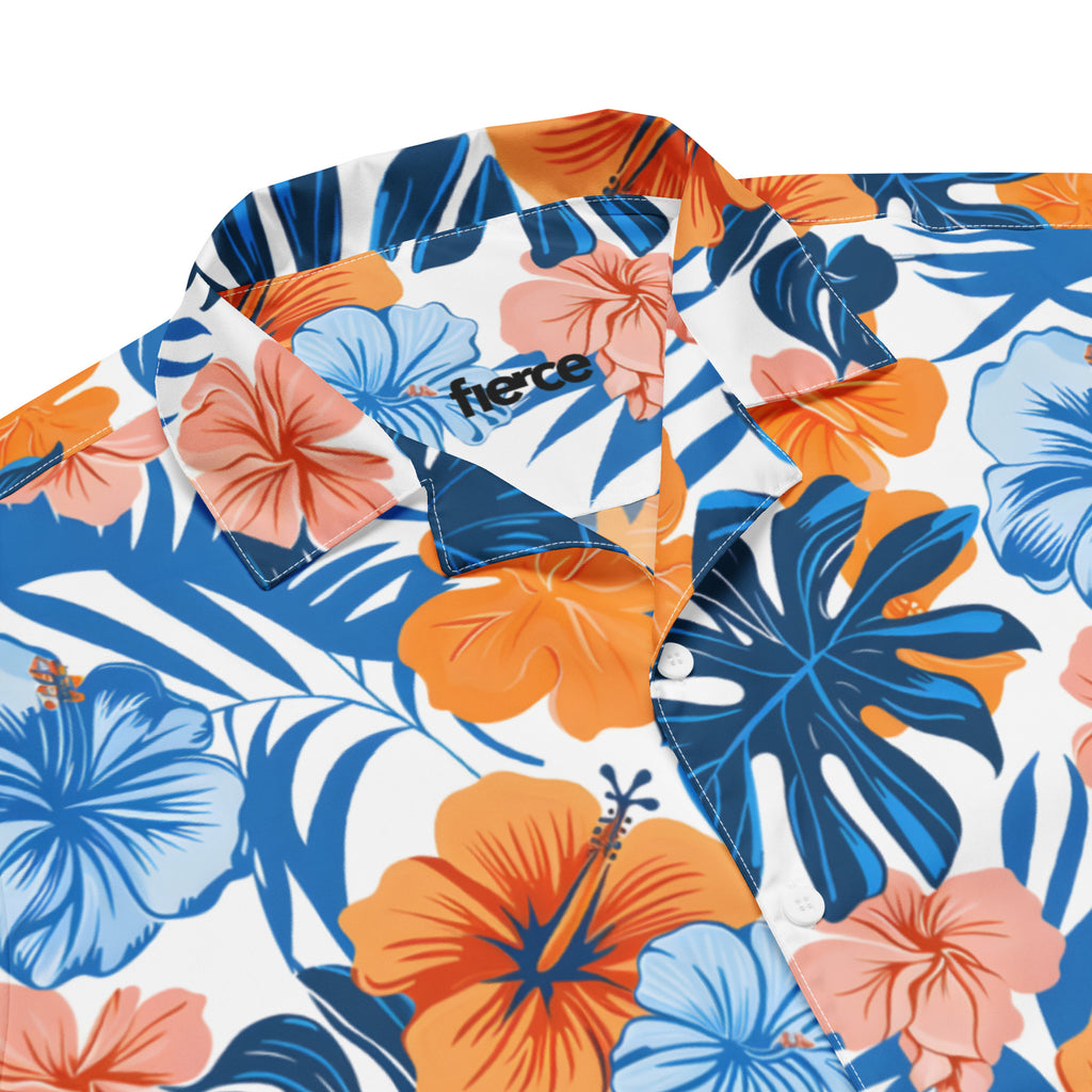 Fierce Aloha Shirts for Men - Men’s Casual Beach Summer Shirts - Stretch Fabric with Modern Fit