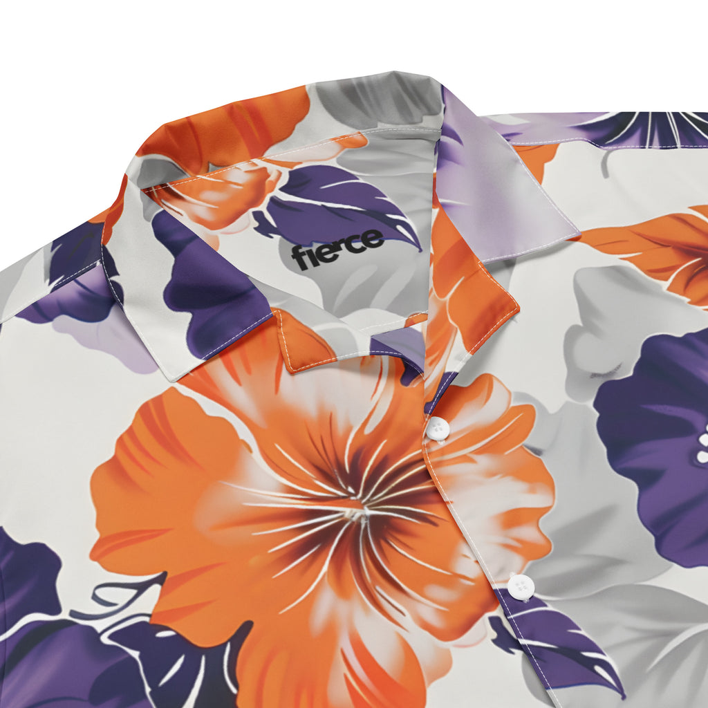 Fierce Aloha Shirts for Men - Men’s Casual Beach Summer Shirts - Stretch Fabric with Modern Fit